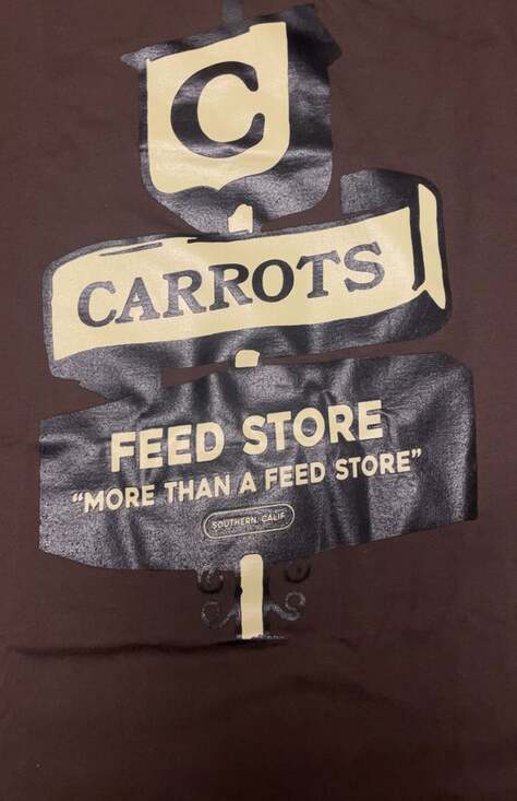 Carrots By Anwar Carrots Feed Store Tee - Brown - Picture 4 of 7